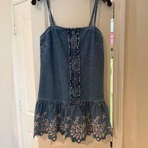 Denim dress from Anthropologie worn once